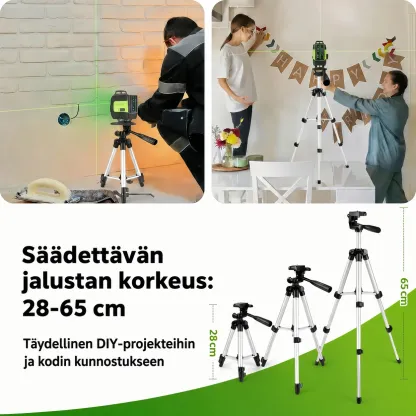SEEKTOOL LX360 Pro 4 × 360° vihreä ristilinjalaser