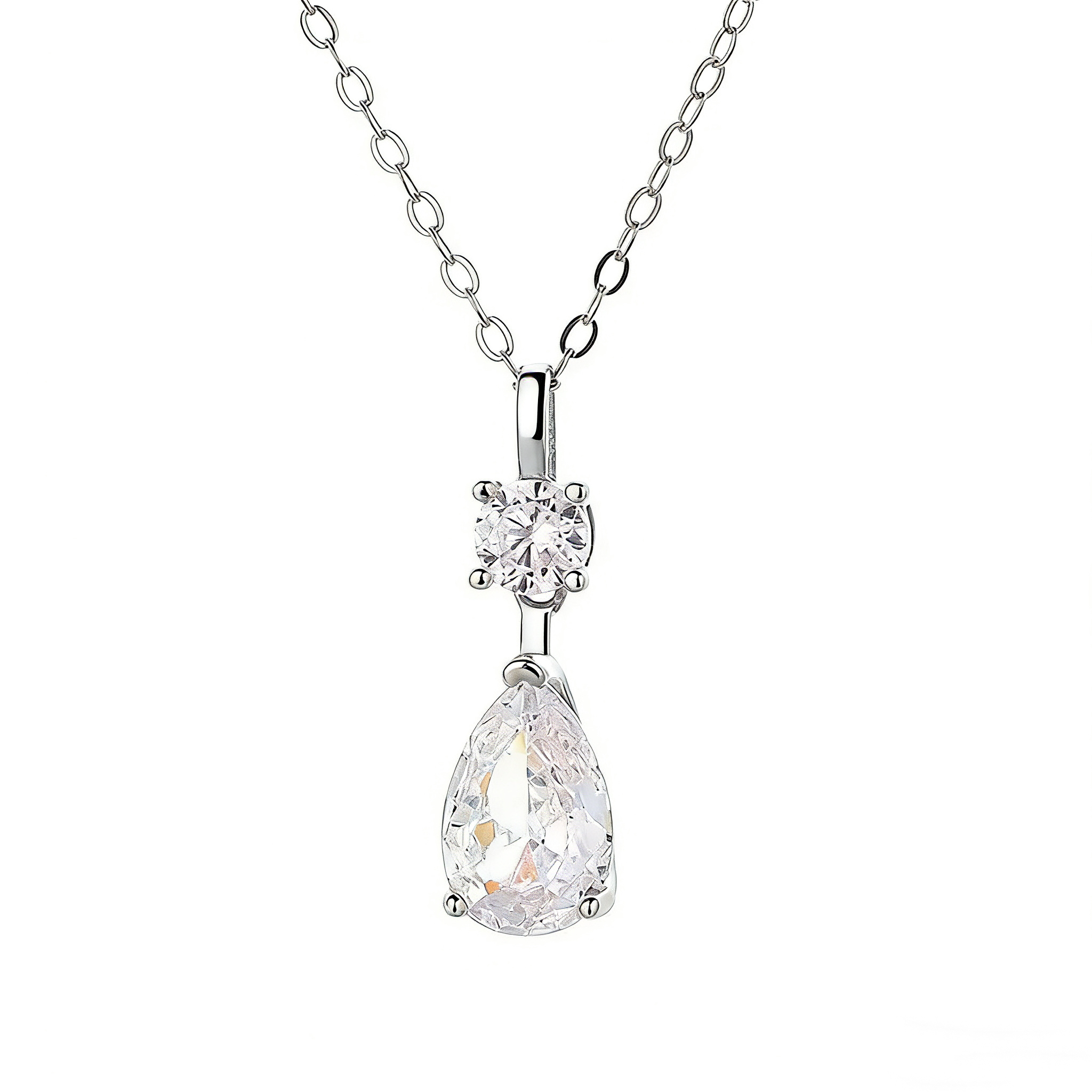 Pear Necklace | 925 Sterling Silver