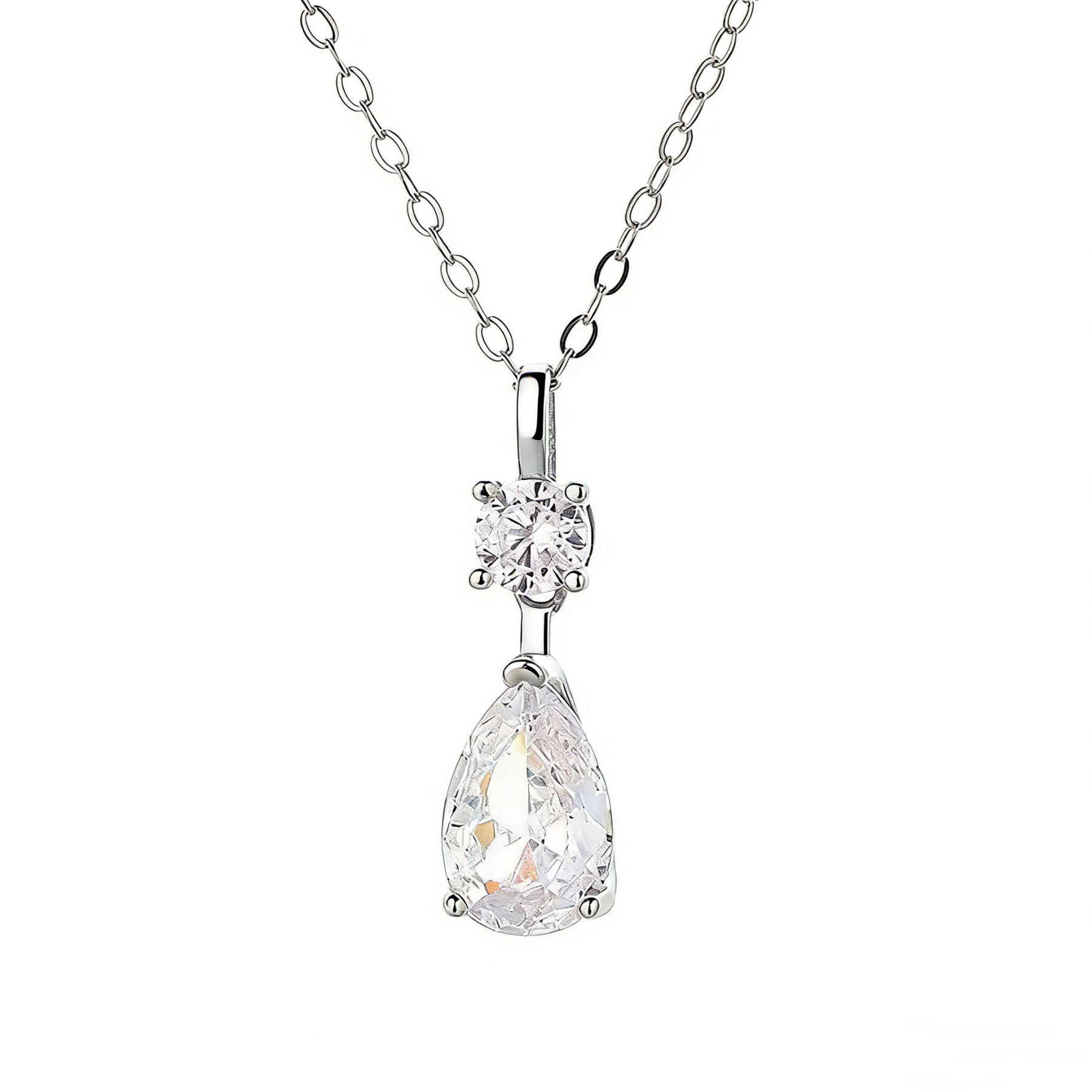 Pear Necklace | 925 Sterling Silver