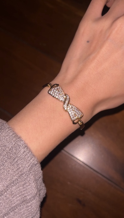 Crystal Bow Bracelet