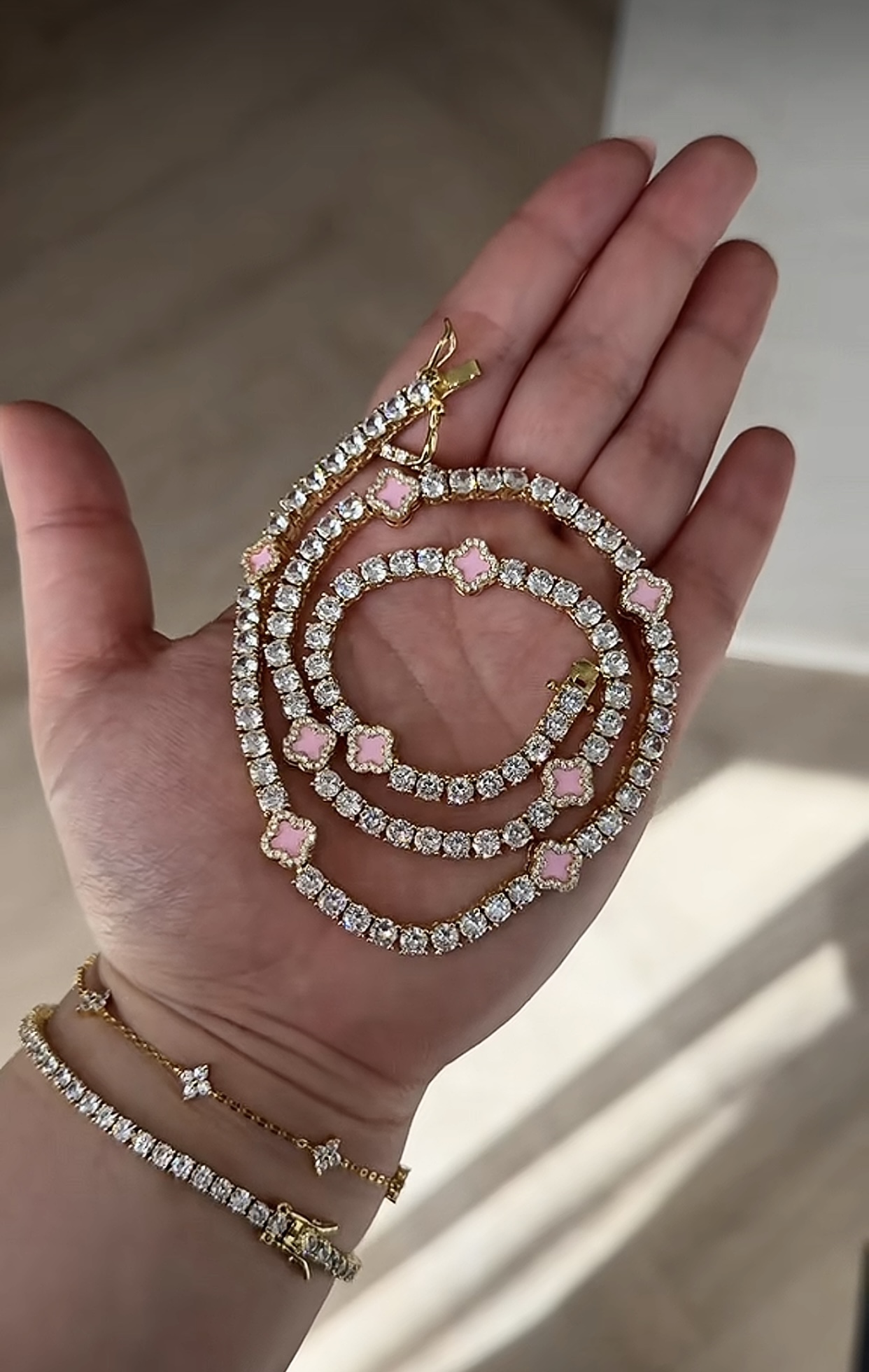 Xara Four-Leaf Clover Necklace
