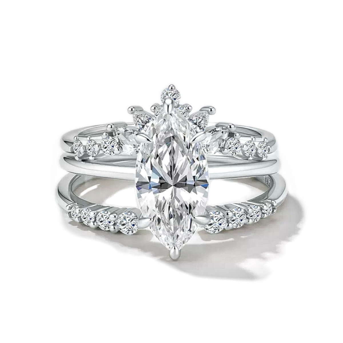 Marchioness Marquise Moissanite Ring｜925 Sterling Silver