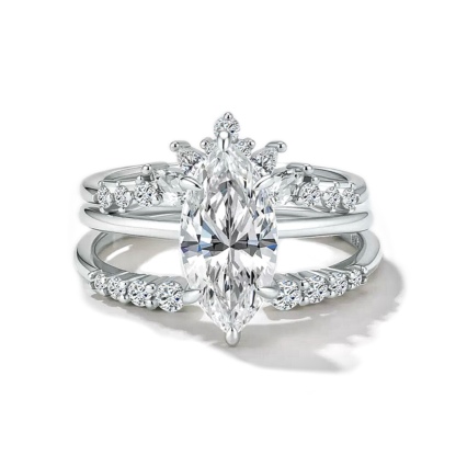 Marchioness Marquise Moissanite Ring｜925 Sterling Silver