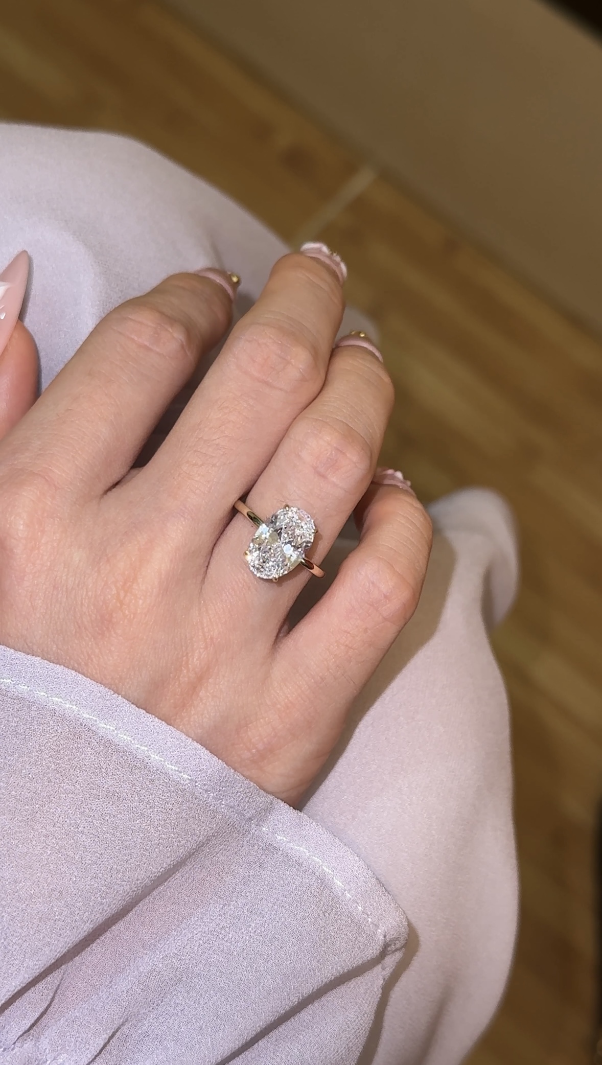 Theia Oval Diamond Ring｜925 Sterling Silver