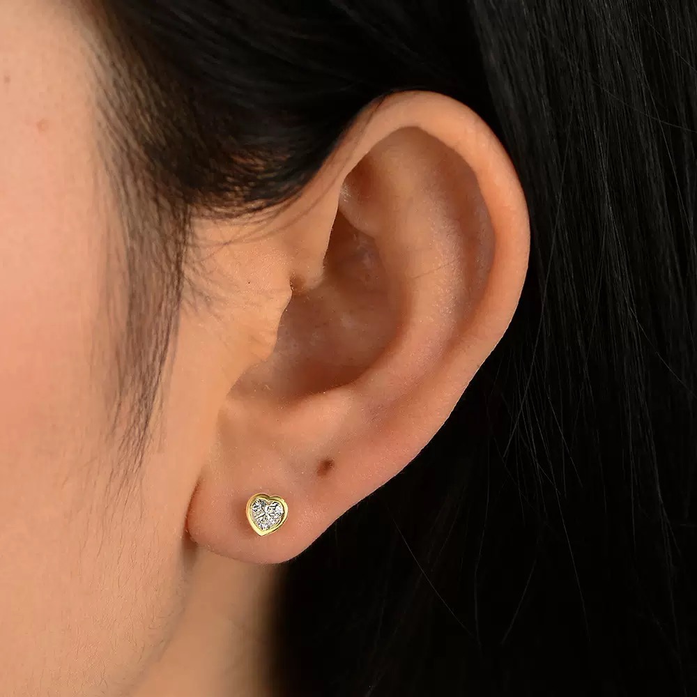 Antheia Heart Earrings | 925 Sterling Silver