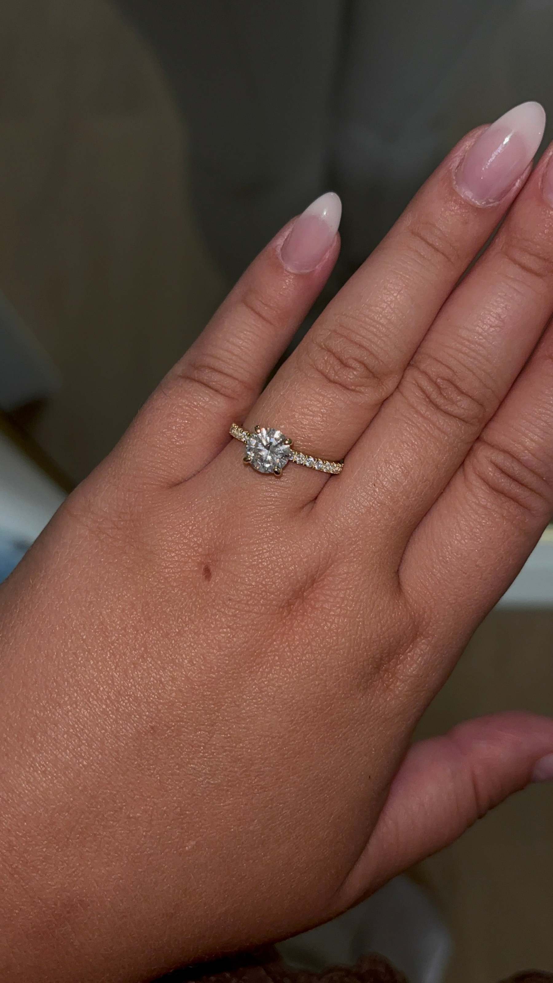 Round Diamond Ring | 925 Sterling Silver