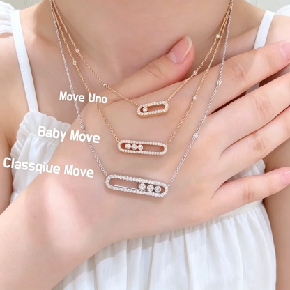 Move Full Diamond Necklace