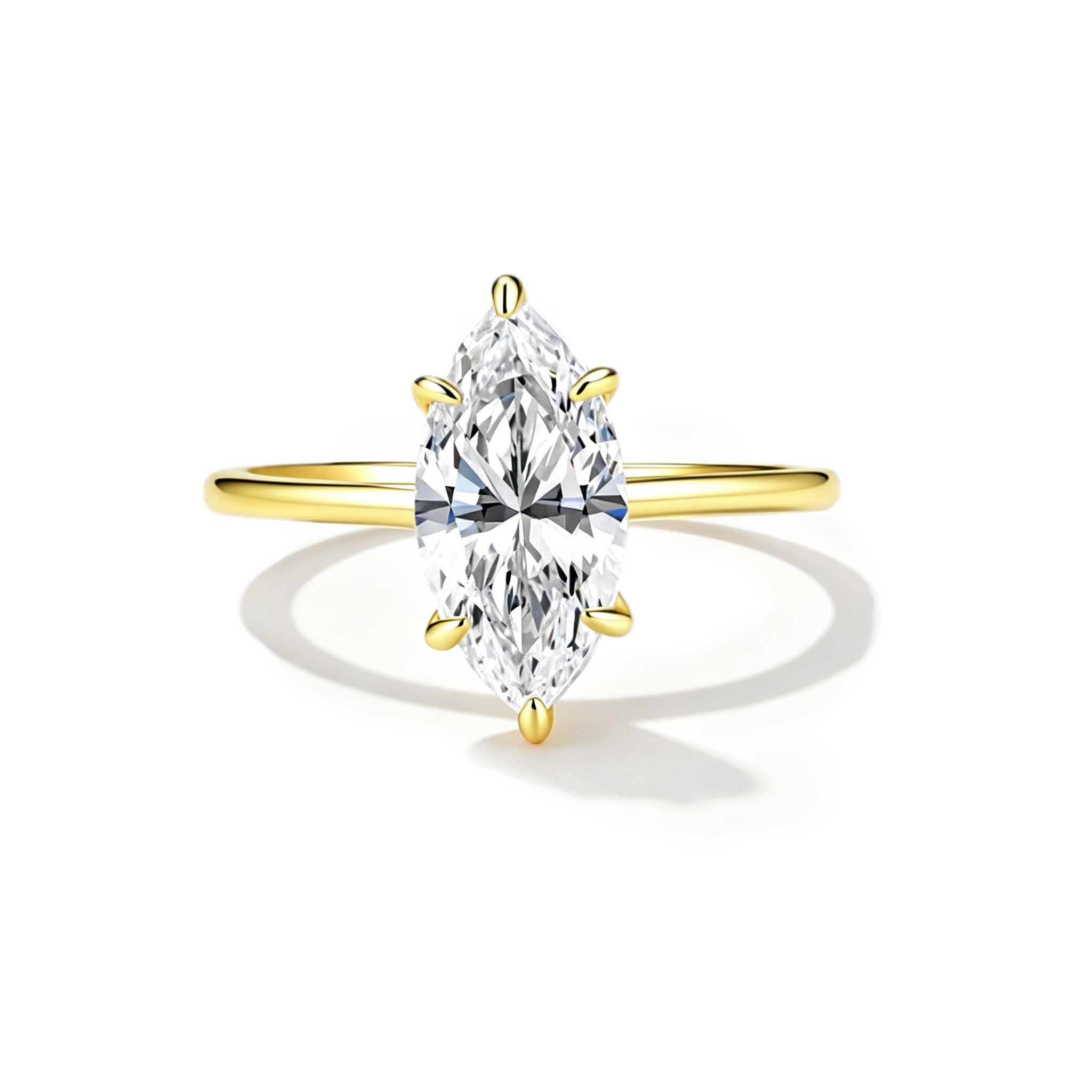 Marchioness Moissanite Ring｜925 Sterling Silver