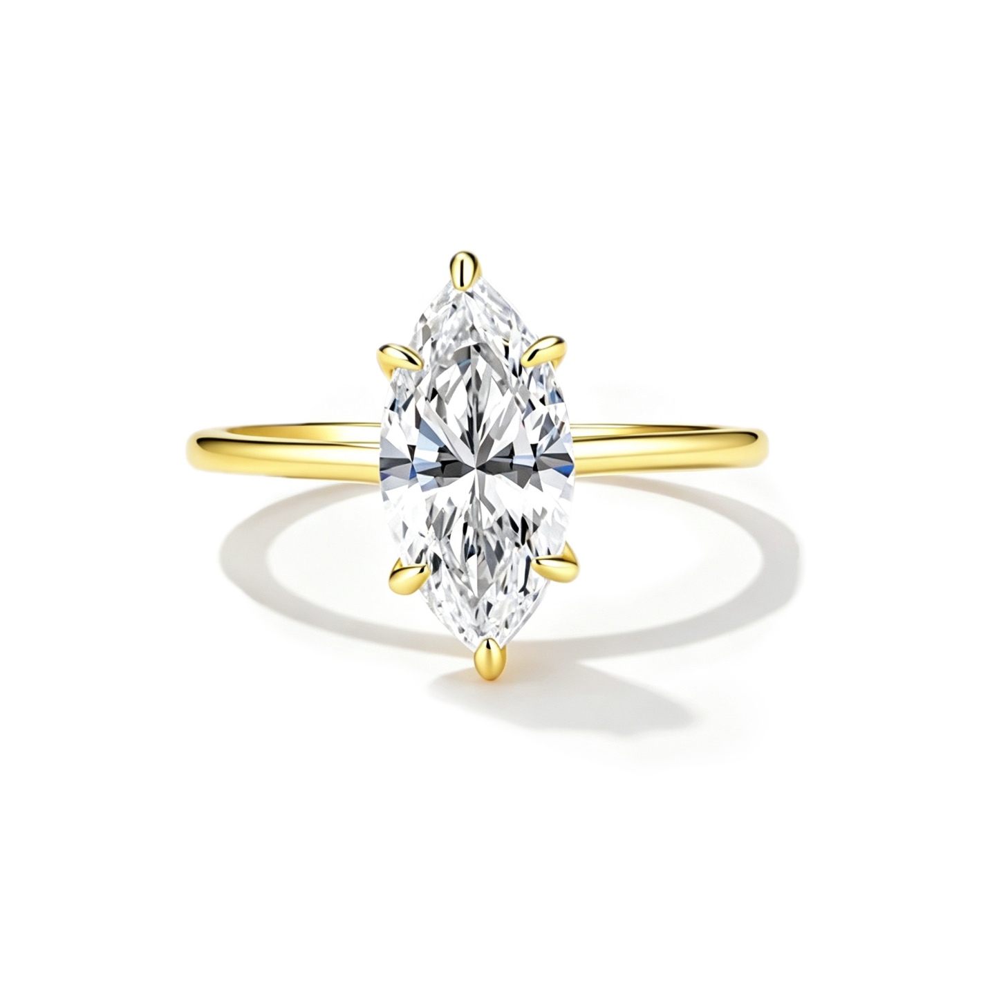 Marchioness Moissanite Ring｜925 Sterling Silver