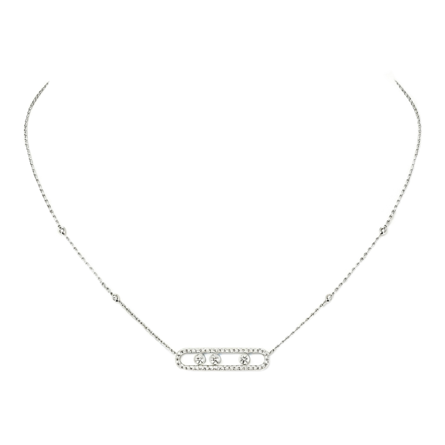 Move Full Diamond Necklace