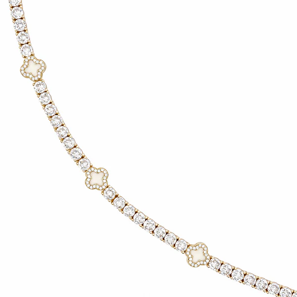 Xara Four-Leaf Clover Necklace