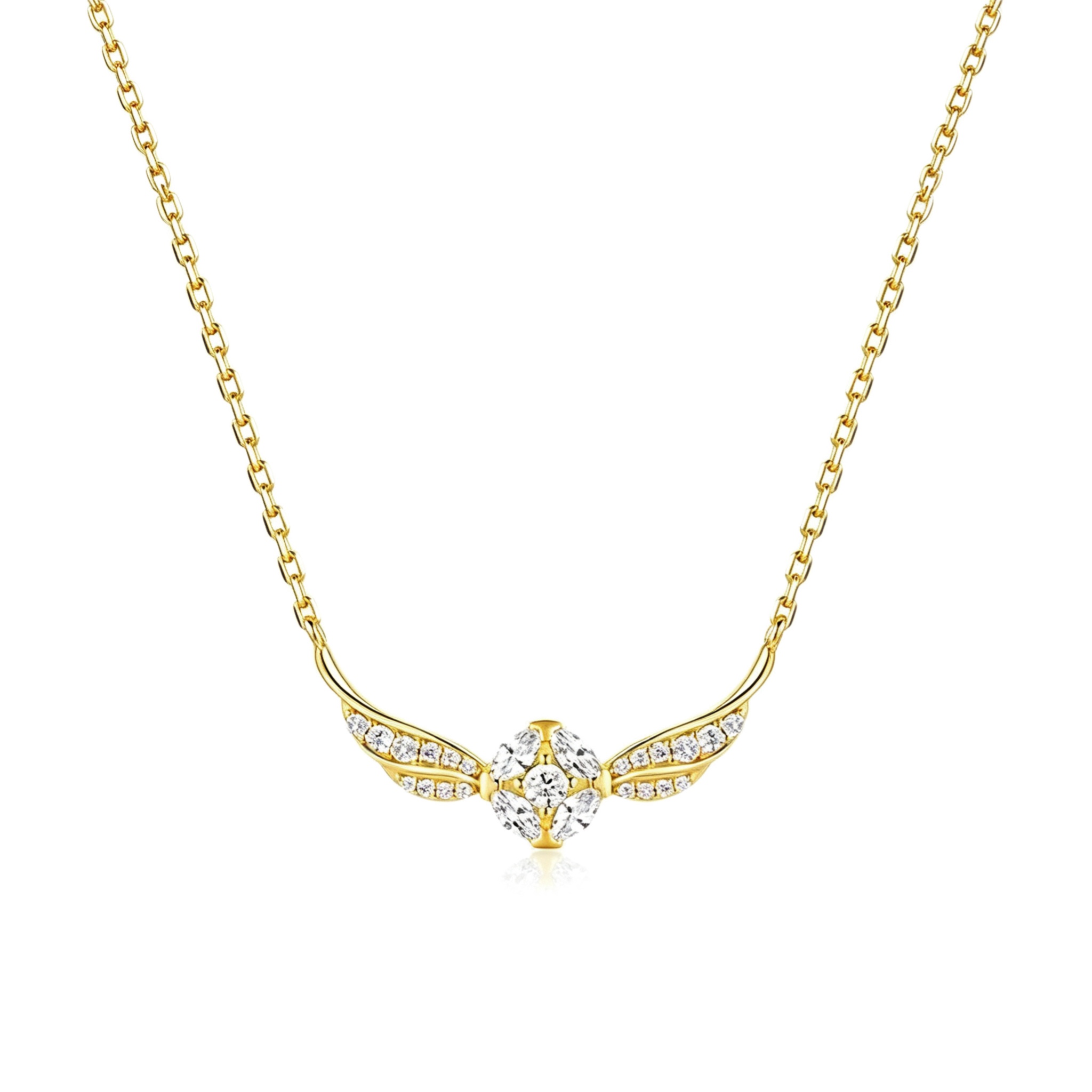 Shiny Golden Snitch Necklace