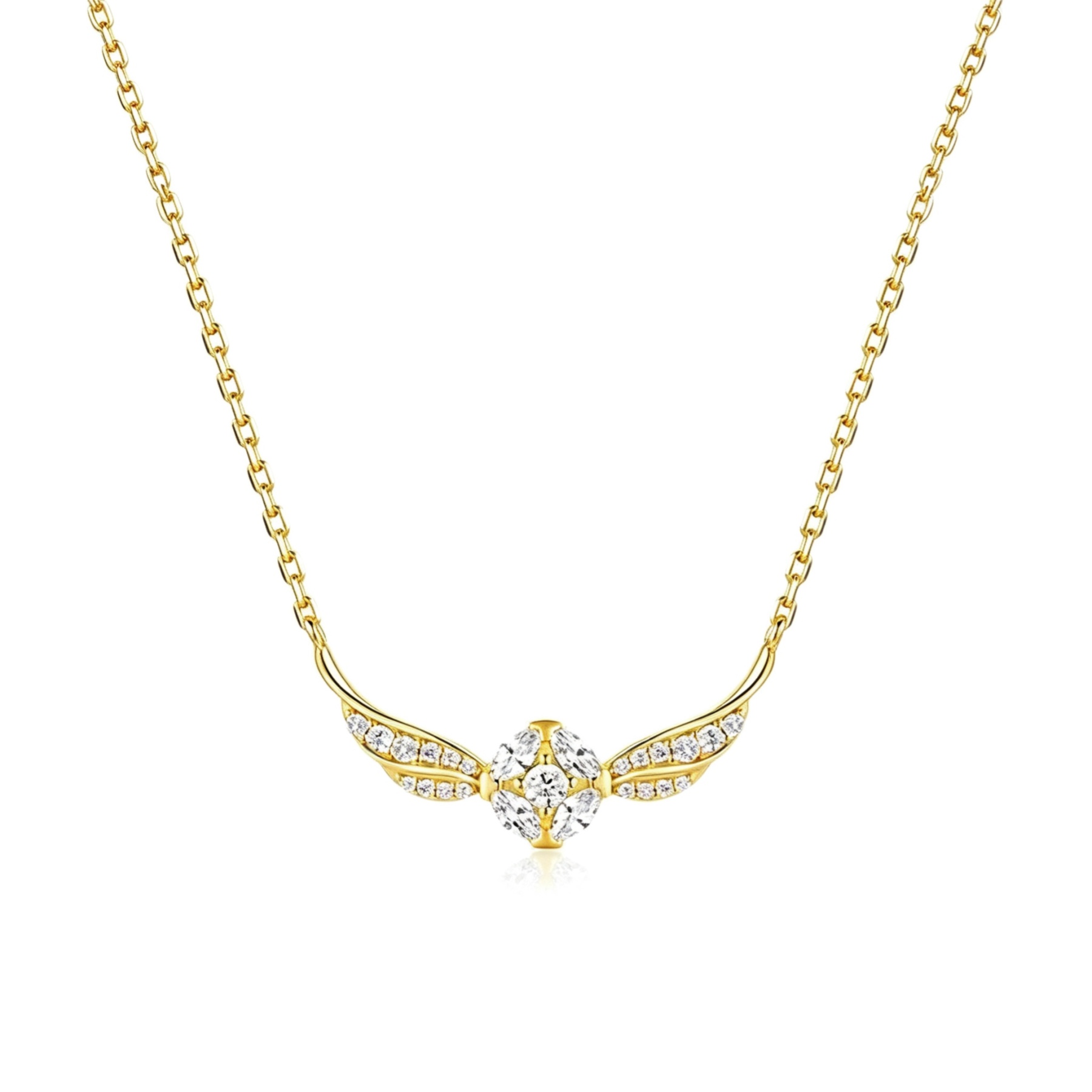 Shiny Golden Snitch Necklace