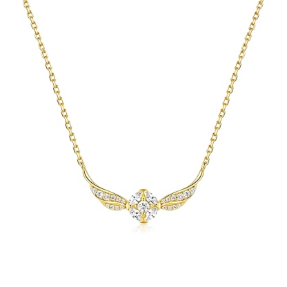 Shiny Golden Snitch Necklace