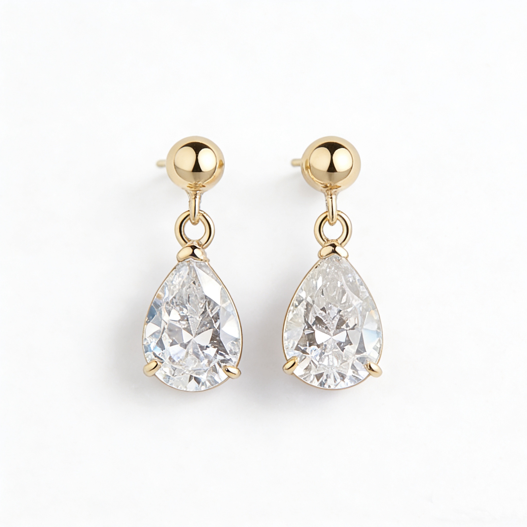 Pear Earrings |  | 925 Sterling Silver
