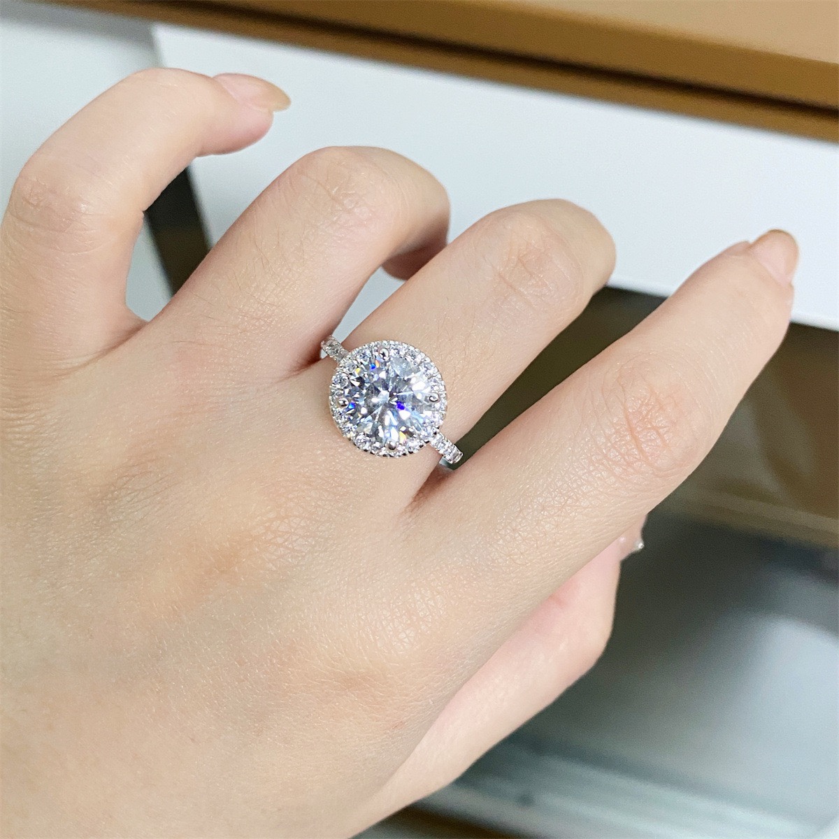 Winston Halo Ring | 925 Sterling Silver