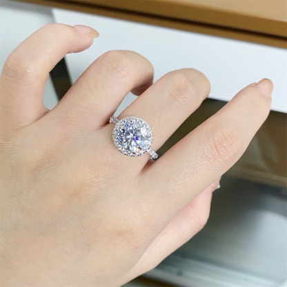 Winston Halo Ring | 925 Sterling Silver