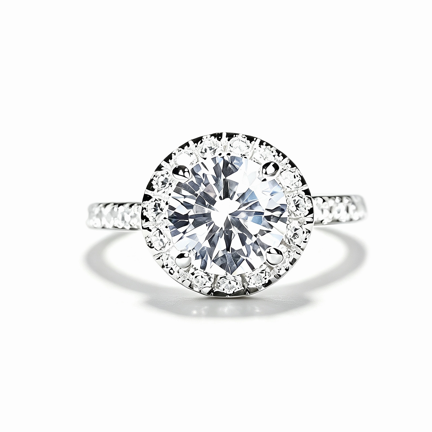 Winston Halo Ring | 925 Sterling Silver