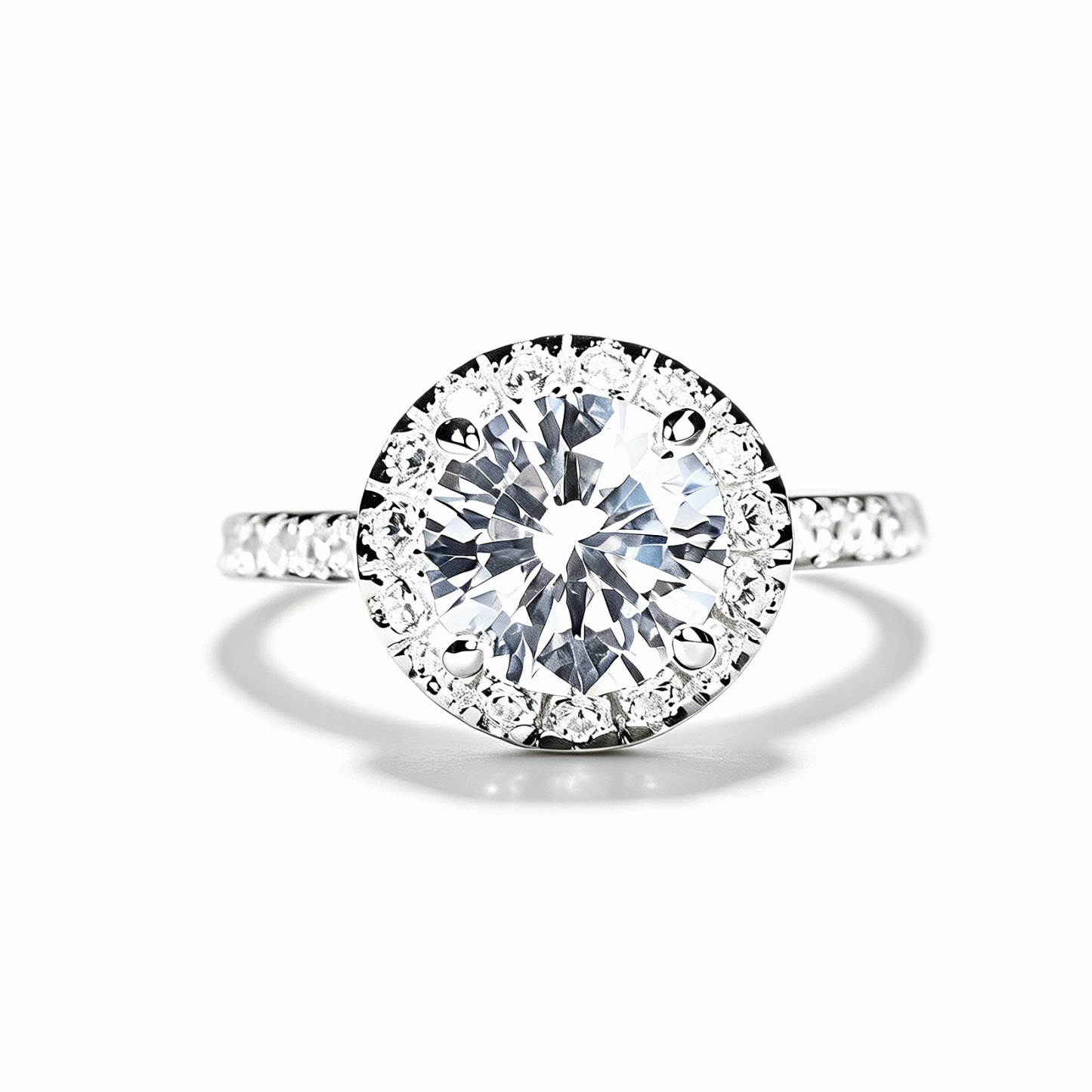 Winston Halo Ring | 925 Sterling Silver