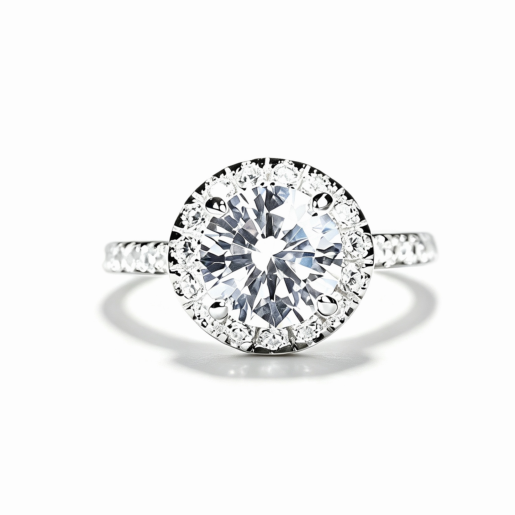 Winston Halo Ring | 925 Sterling Silver