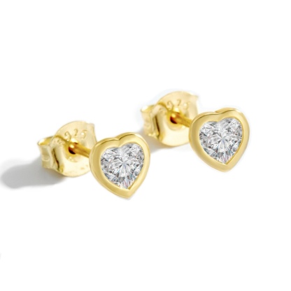 Antheia Heart Earrings | 925 Sterling Silver