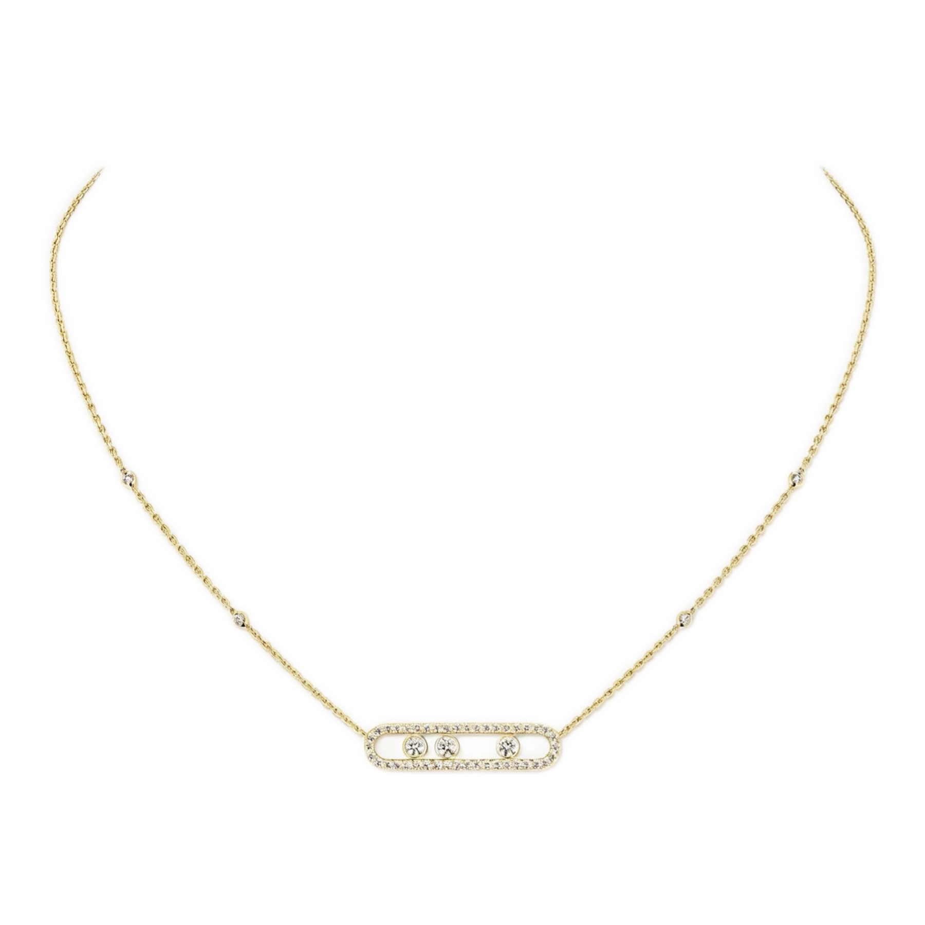 Move Full Diamond Necklace