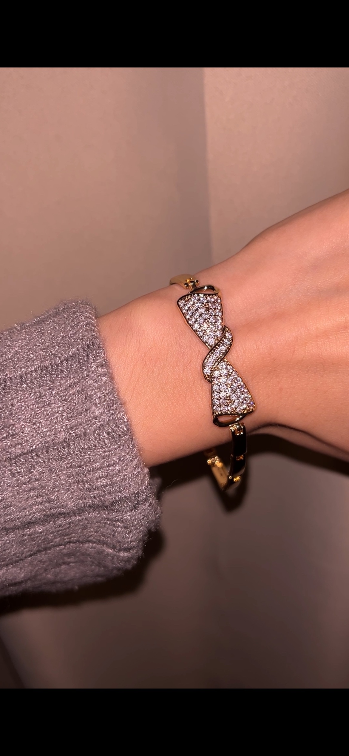 Crystal Bow Bracelet