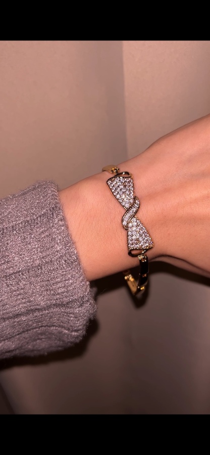 Crystal Bow Bracelet