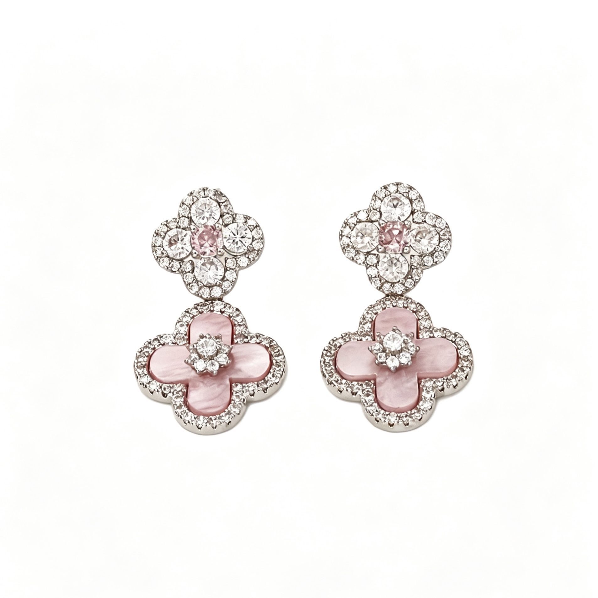 Diamond Sakura Earrings