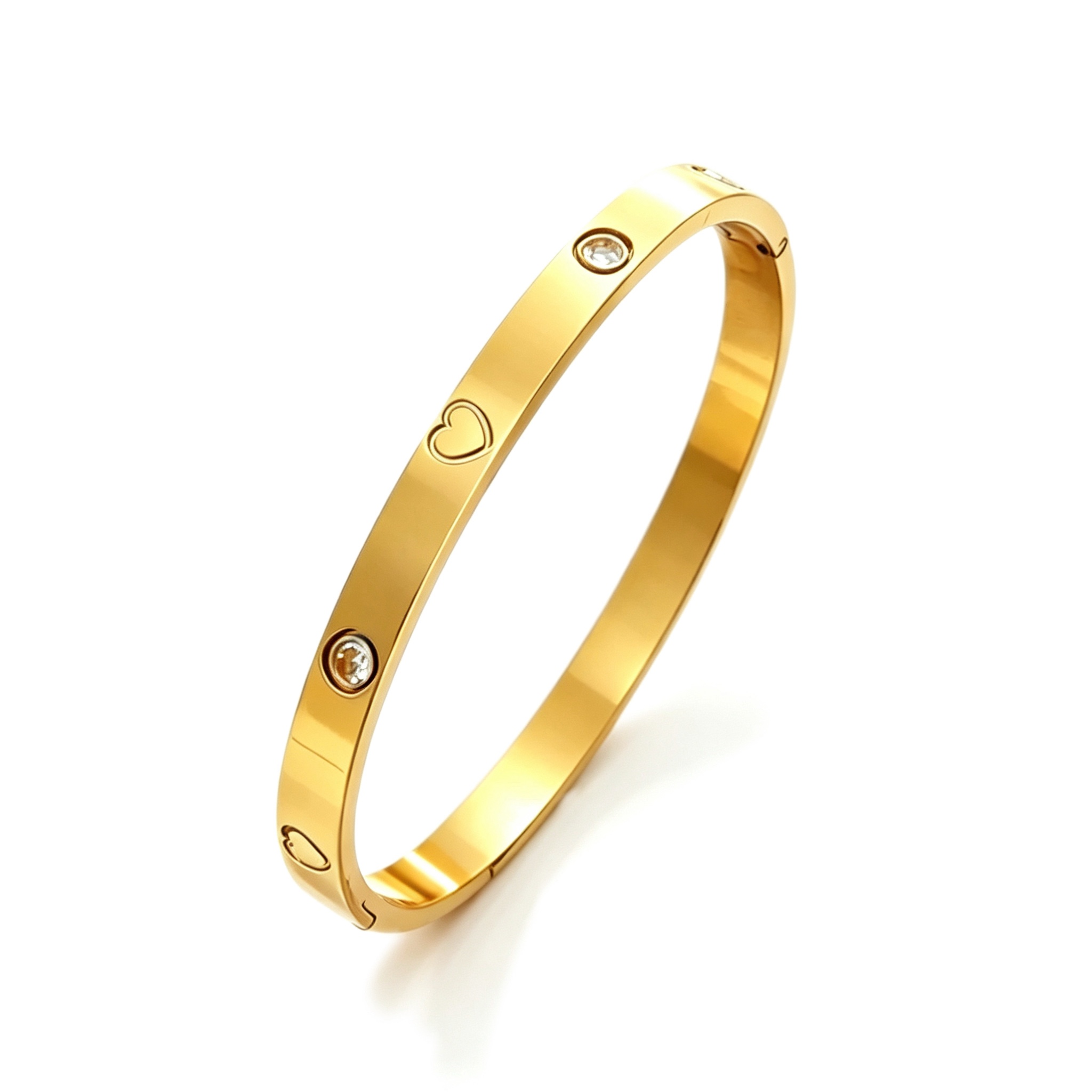 Heart Trio Bangle Set