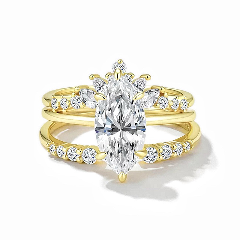 Marchioness Marquise Moissanite Ring｜925 Sterling Silver
