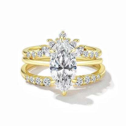 Marchioness Marquise Moissanite Ring｜925 Sterling Silver