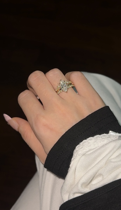 Marchioness Moissanite Ring｜925 Sterling Silver