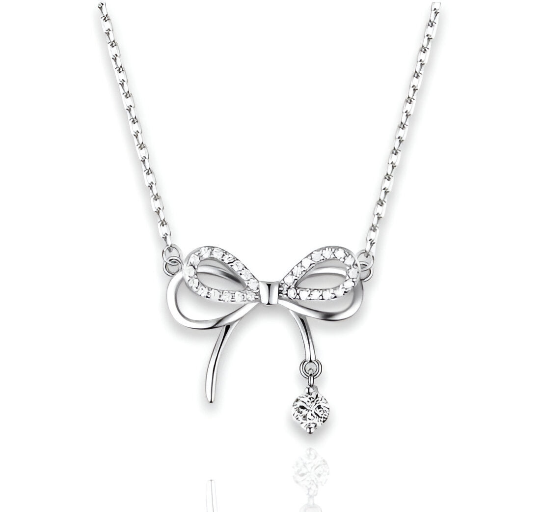 Flair Bow Necklace | 925 Sterling Silver