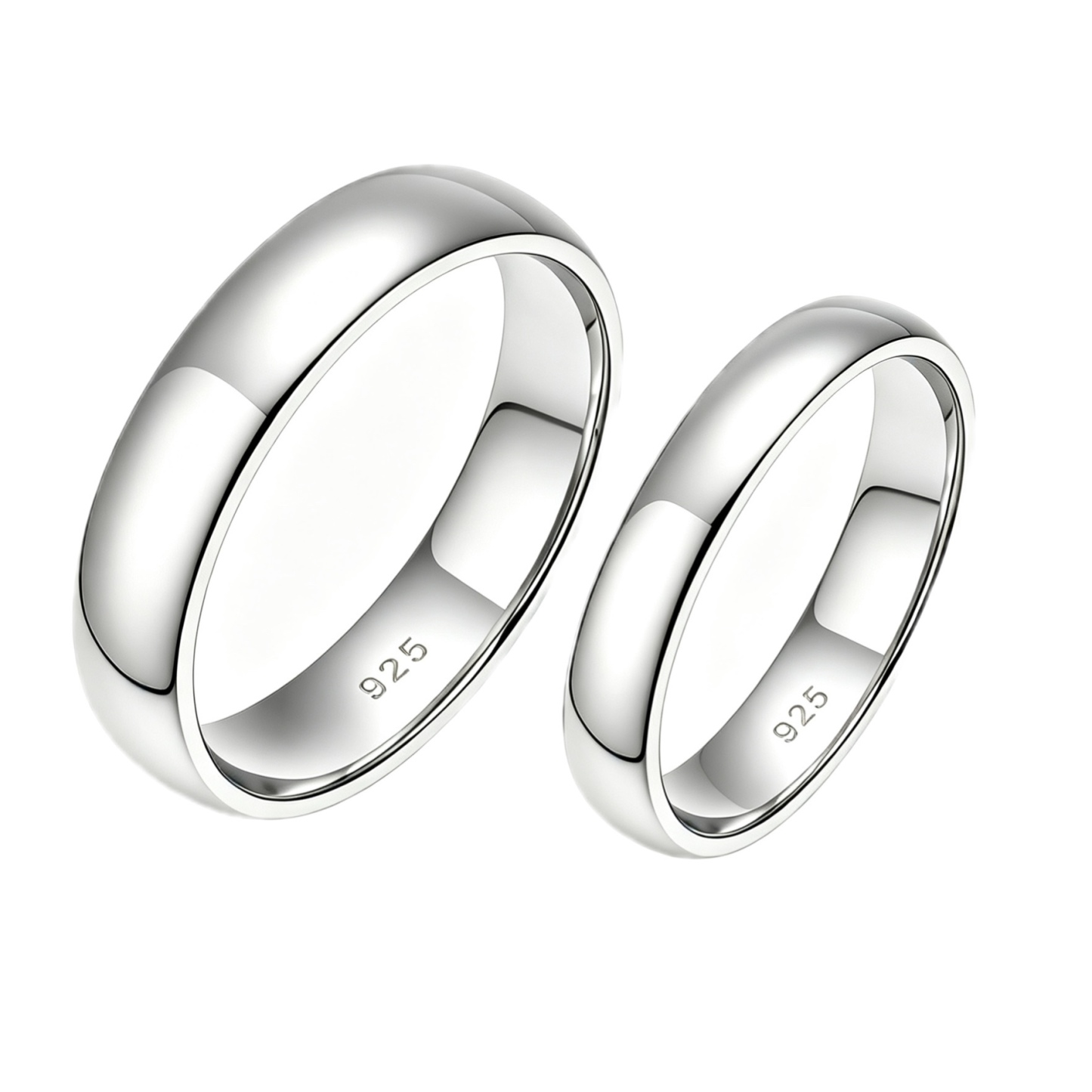 Classic Eternity Band Couple Rings 
 | 925 Sterling Silver