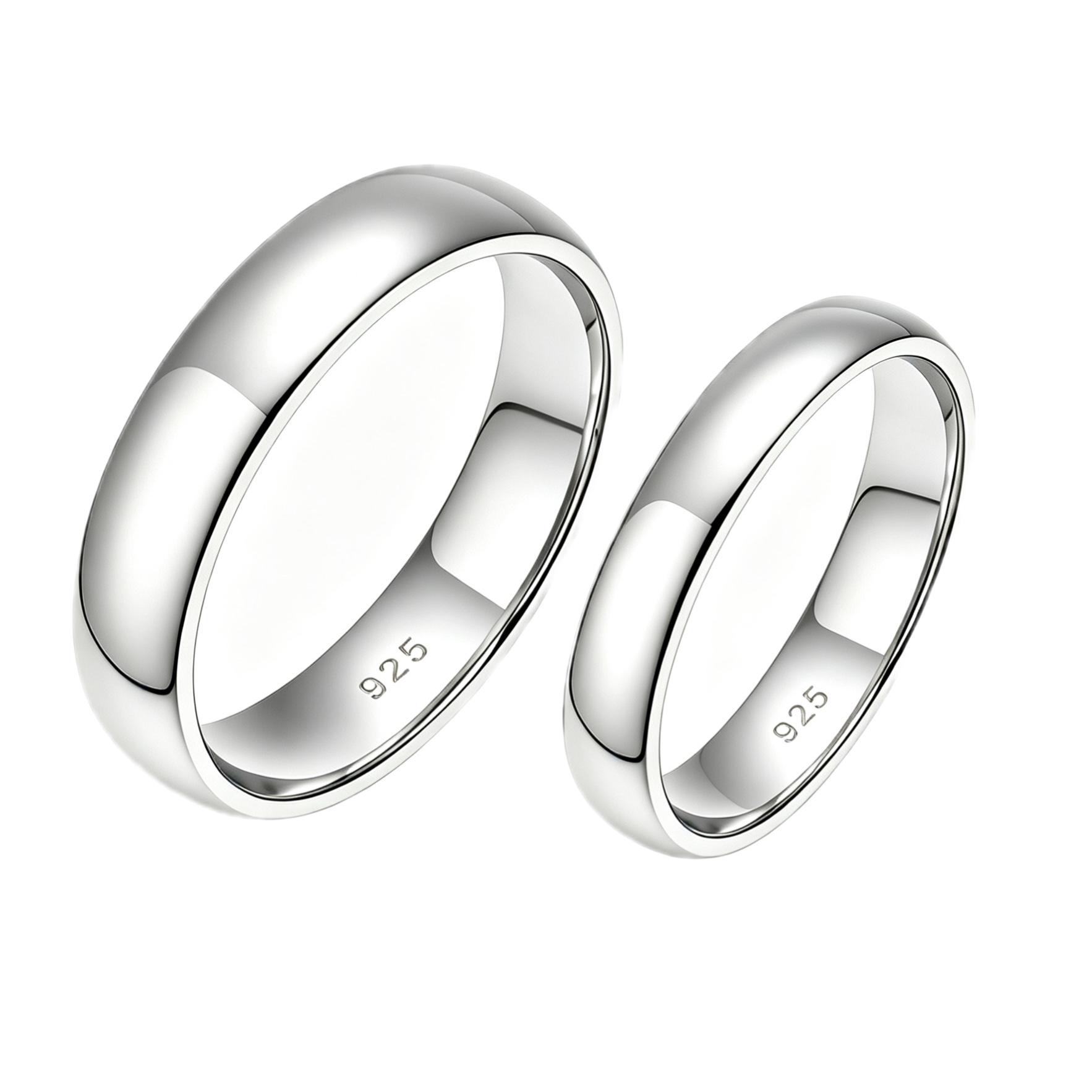 Classic Eternity Band Couple Rings 
 | 925 Sterling Silver