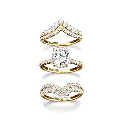 Celestia Oval Crown Moissanite Ring ｜925 Sterling Silver