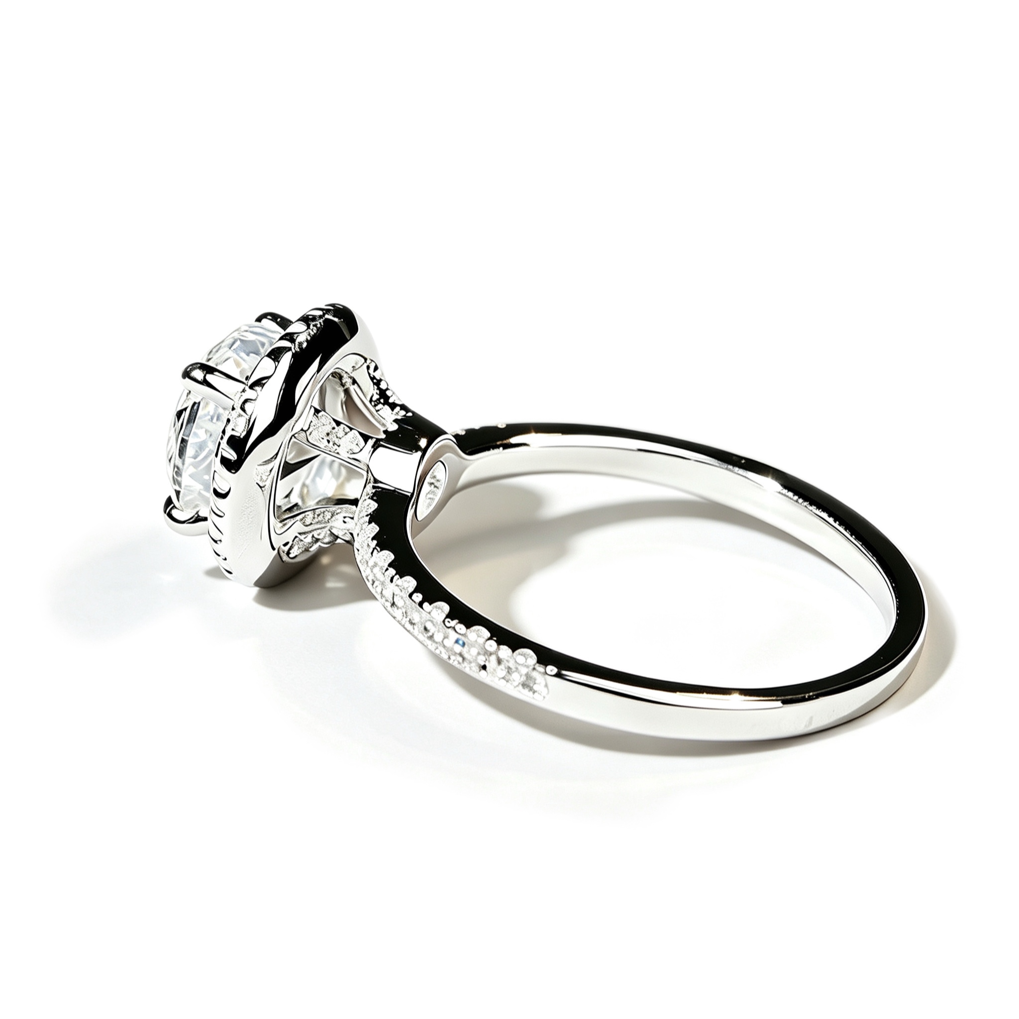 Winston Halo Ring | 925 Sterling Silver