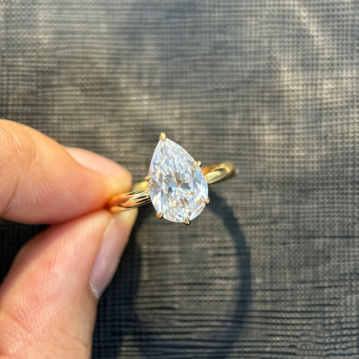 Flora Pear Moissanite Ring｜925 Sterling Silver