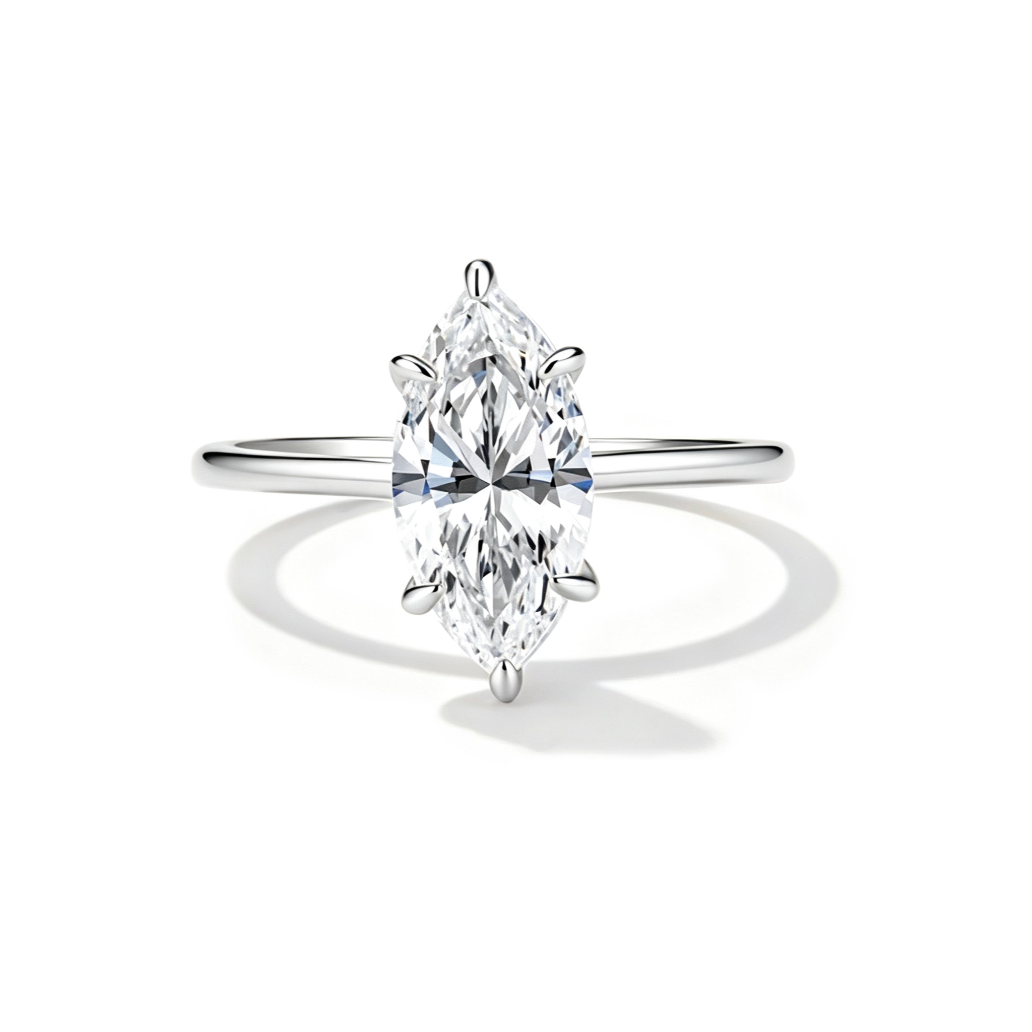 Marchioness Moissanite Ring｜925 Sterling Silver