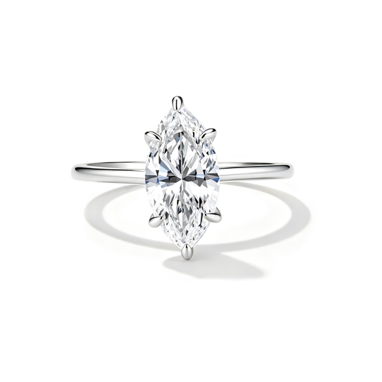 Marchioness Moissanite Ring｜925 Sterling Silver