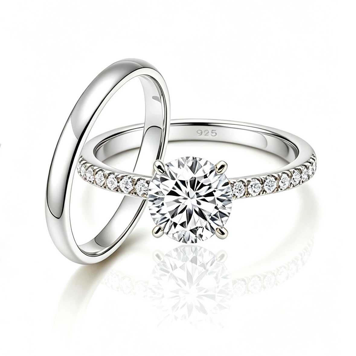 Eternity Wedding Rings | 925 Sterling Silver