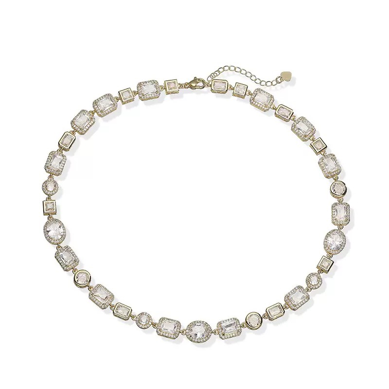 Versailles Geo Gem Jewelry Two‑Piece Set