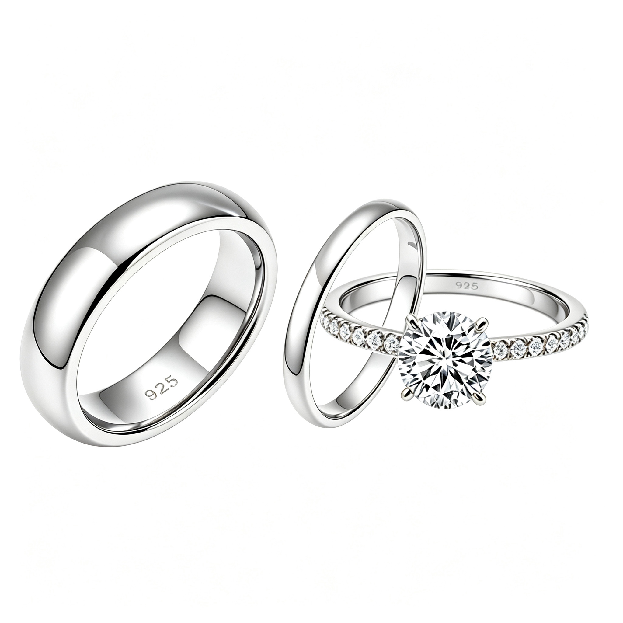 Eternity Wedding Rings | 925 Sterling Silver