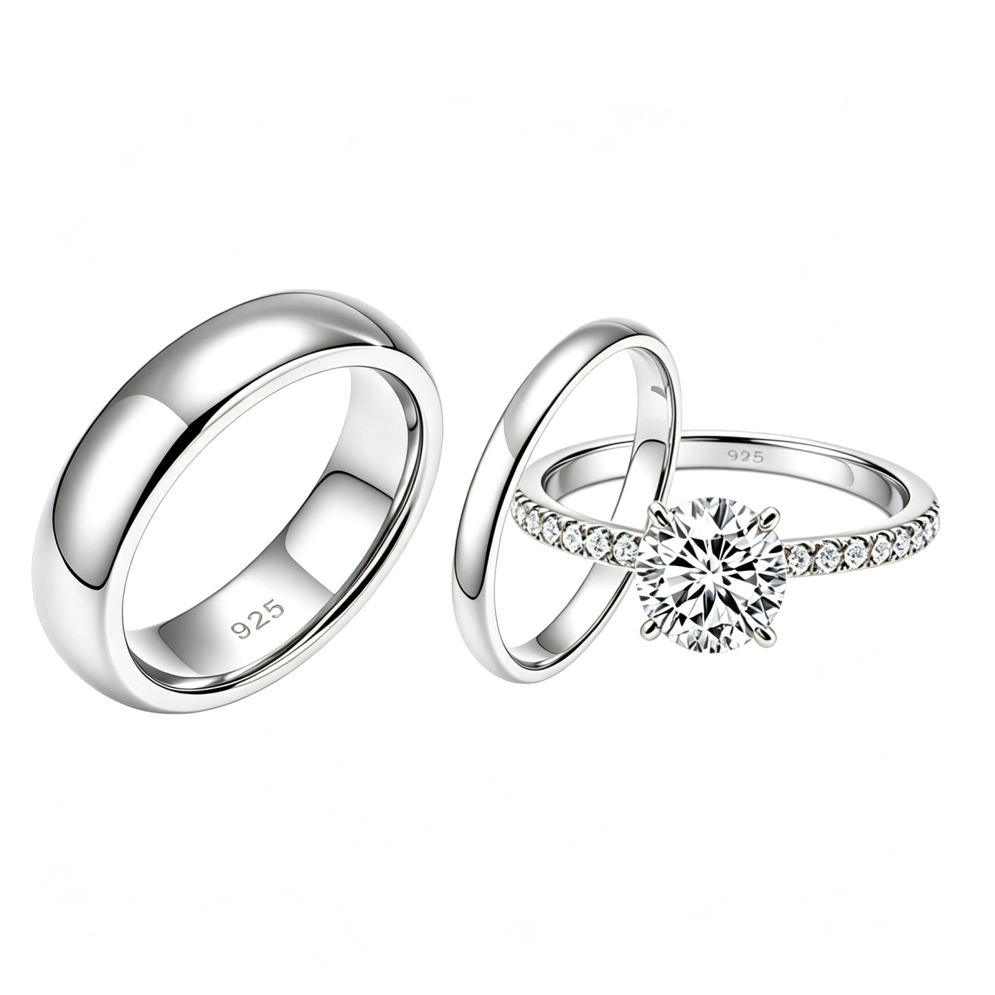 Eternity Wedding Rings | 925 Sterling Silver