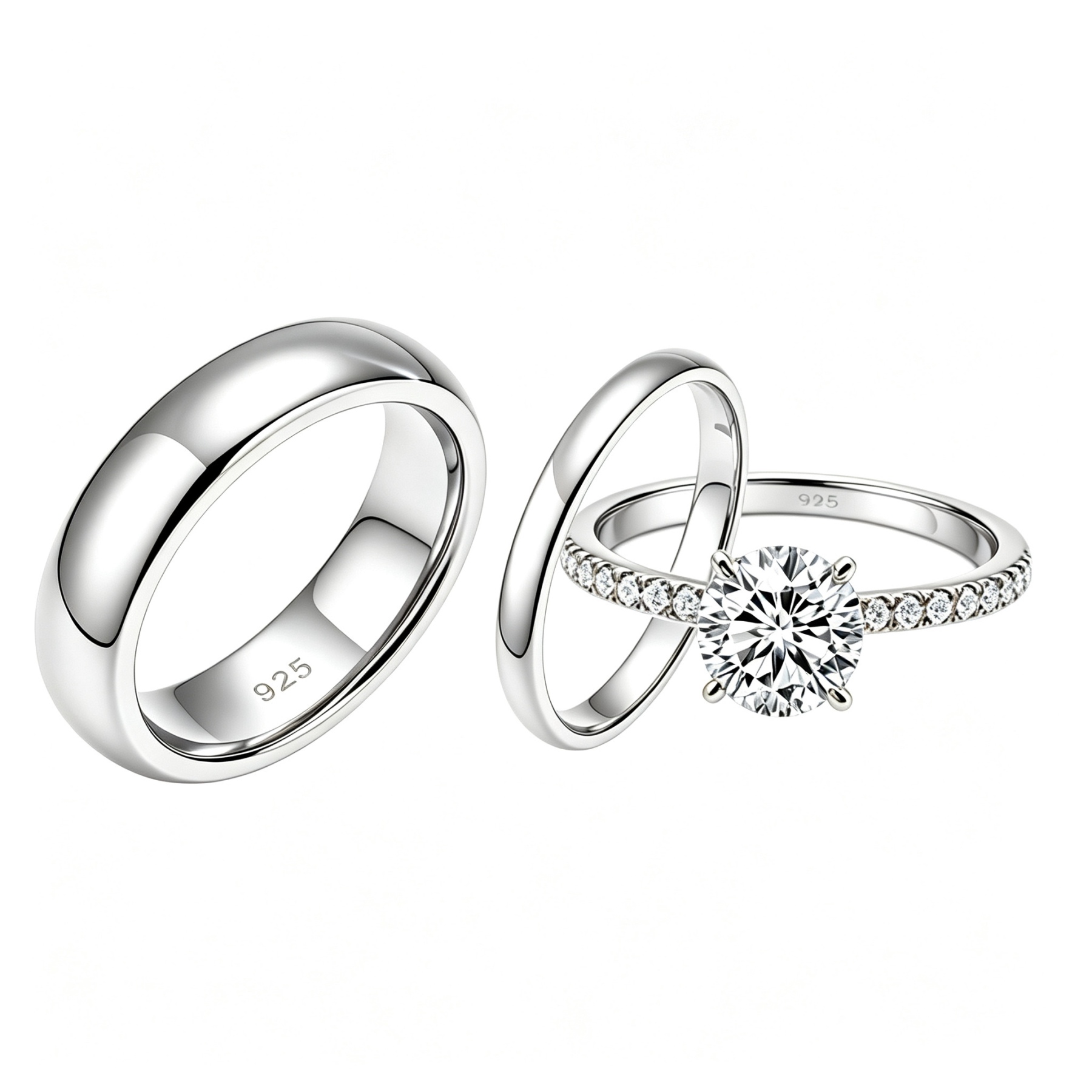 Eternity Wedding Rings | 925 Sterling Silver