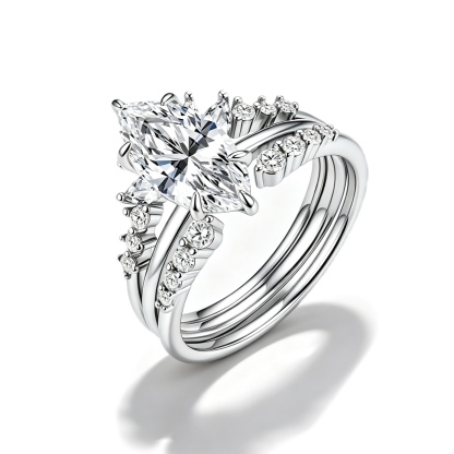 Marchioness Moissanite Ring｜925 Sterling Silver