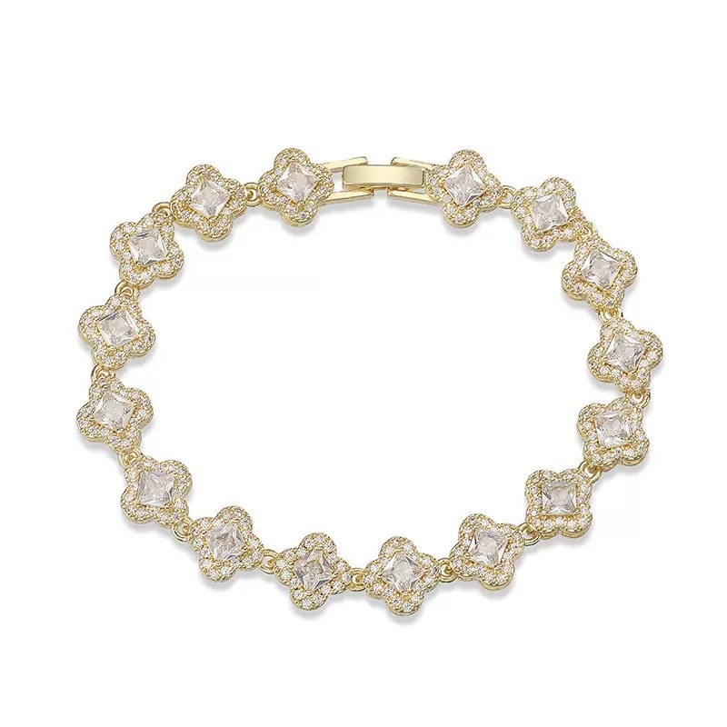 Celandine Clover Tennis Bracelet