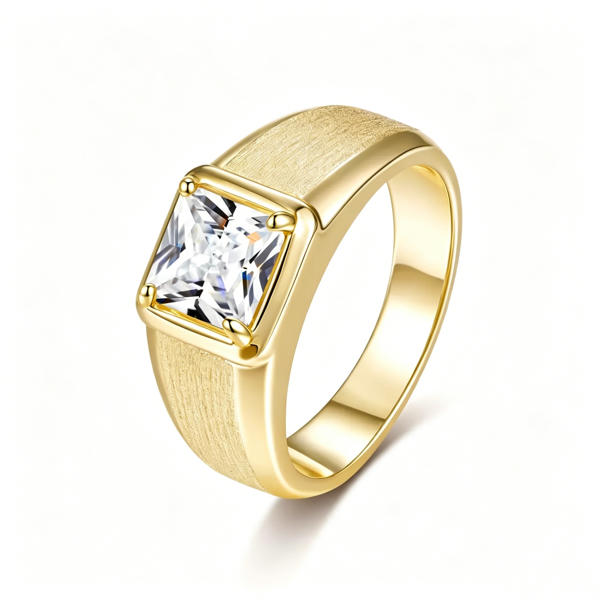 Darian Moissanite Men's Ring
 | 925 Sterling Silver