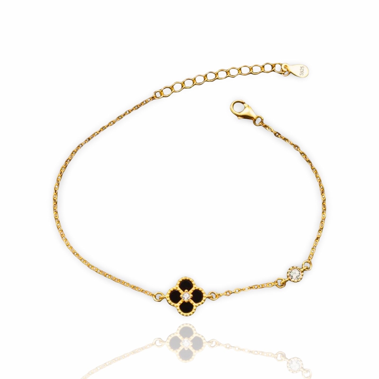 Single Clover Bracelet | 925 Sterling Silver